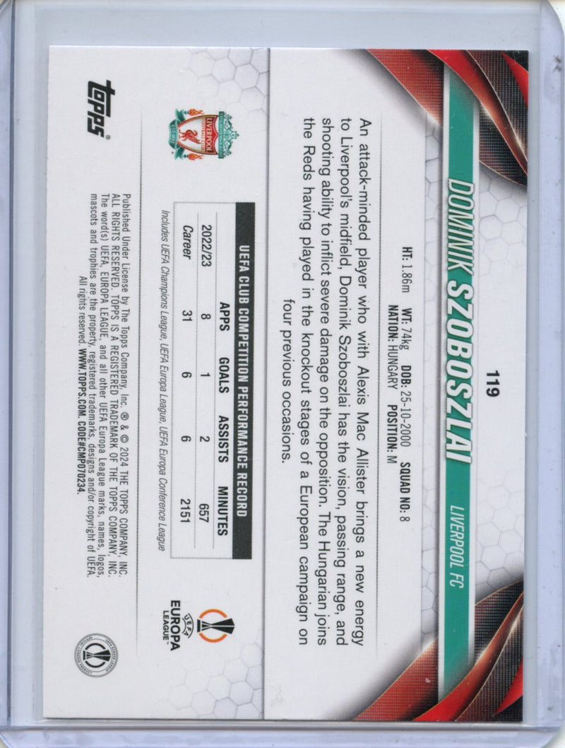 2023-24 Topps UEFA CC Dominik Szoboszlai Inferno Foil