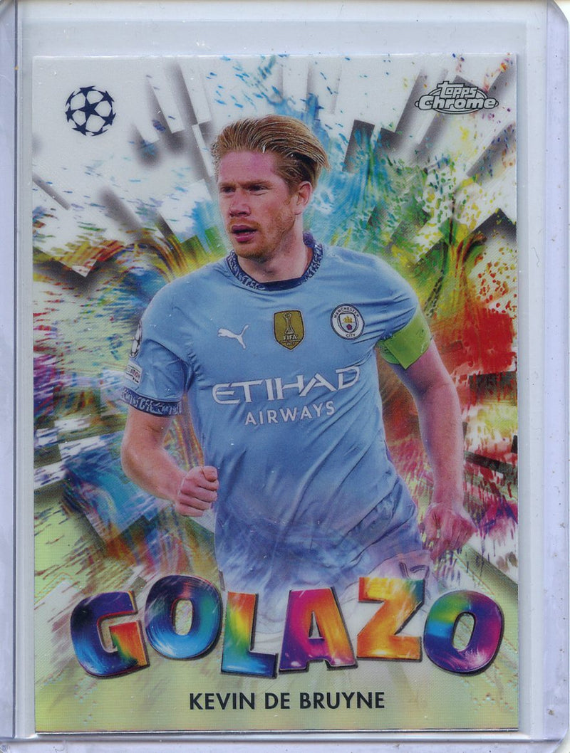 2024-25 Topps Chrome UEFA Club Comps Kevin De Bruyne Golazo GZ-29