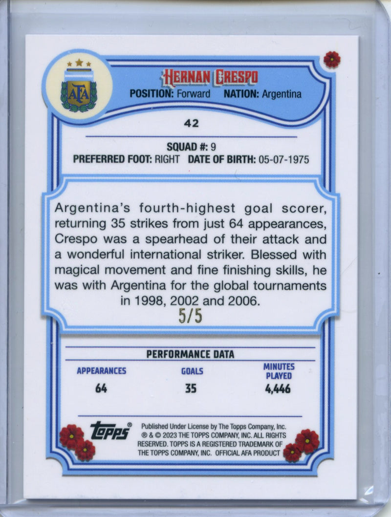 2023 Argentina Fileteado Hernan Crespo Red Tango 5/5