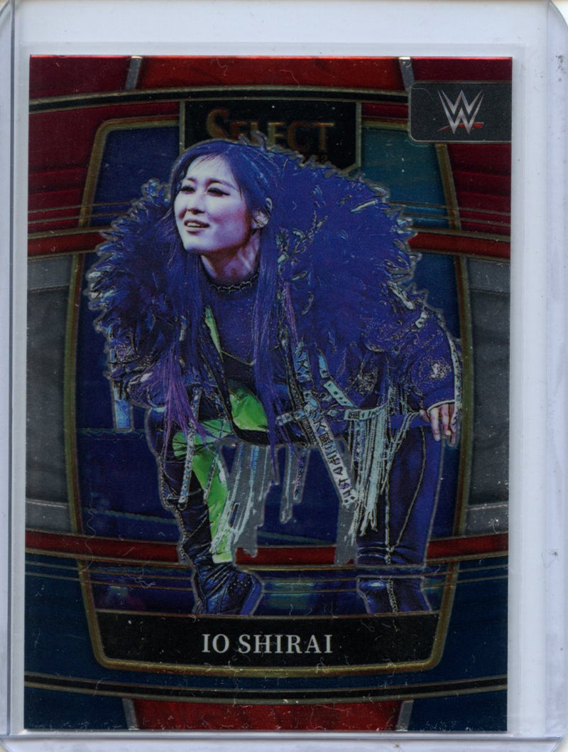 2022 Panini Select WWE Io Shirai Concourse Red & Blue