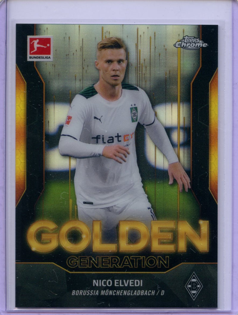 2021-22 Topps Chrome Bundesliga Soccer Nico Elvedi Golden Generation