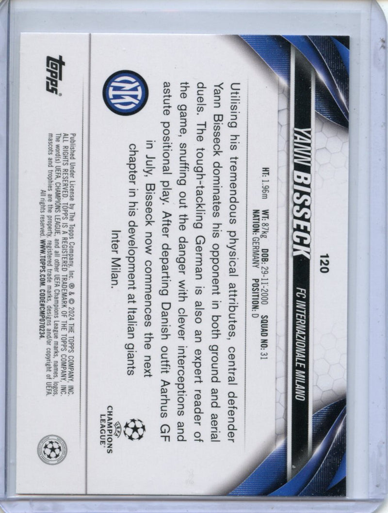 2023-24 Topps UEFA CC Yann Bisseck Inferno Foil