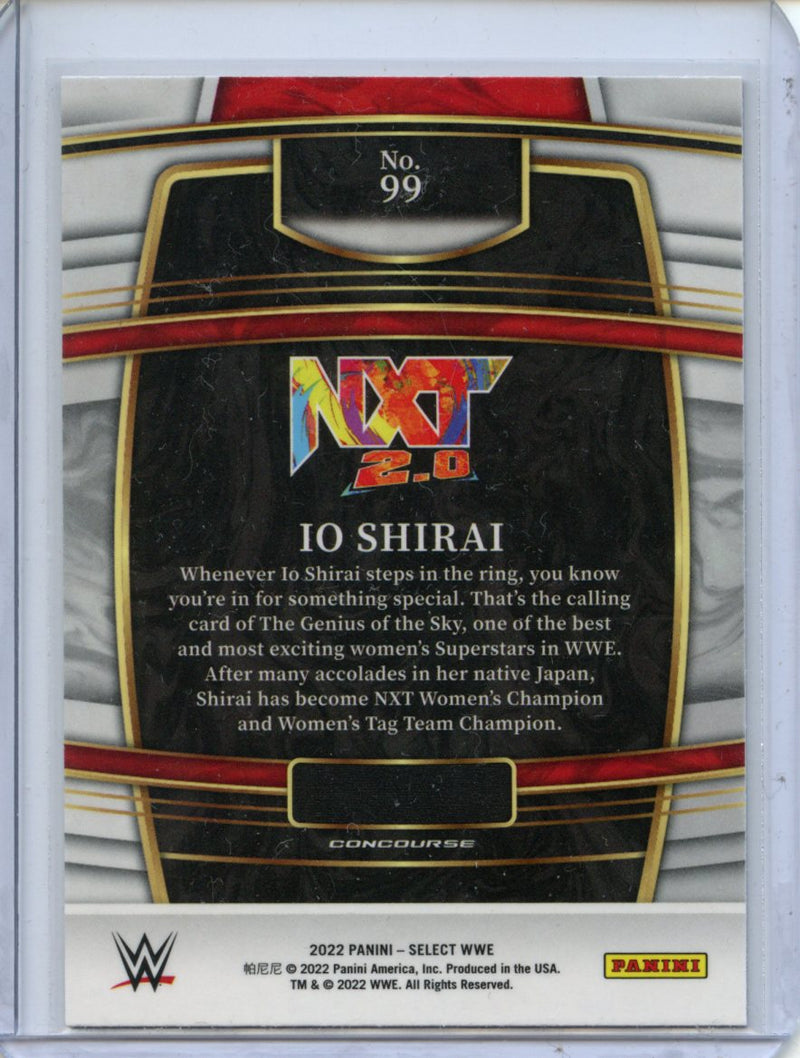 2022 Panini Select WWE Io Shirai Concourse Red & Blue