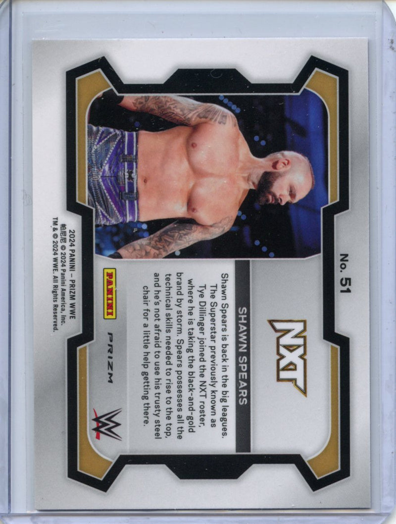 2024 Prizm WWE Shawn Spears Ruby Wave Prizm