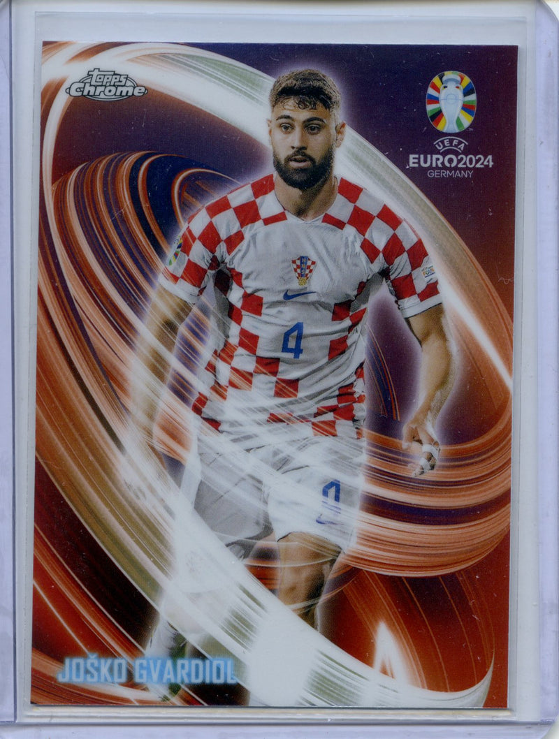2024 Topps Chrome UEFA Euro Josko Gvardiol Neon Nations