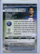 2022-23 Topps Stadium Club Chrome UEFA Warren Zaire-Emery Members Only