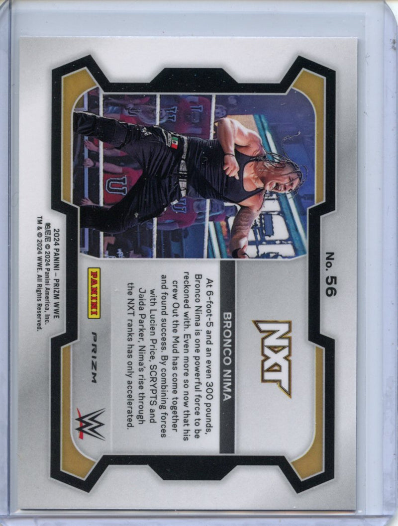 2024 Prizm WWE Bronco Nima Ruby Wave Prizm