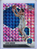 2020-21 Panini Mosaic Josh Green Camo Pink