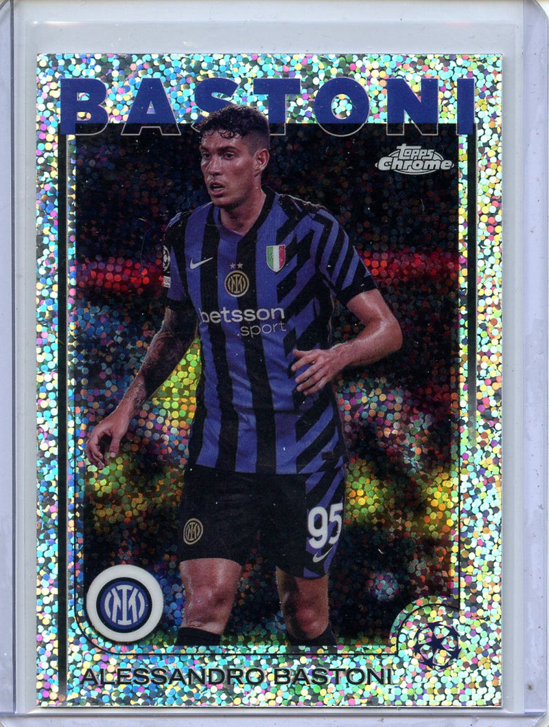 2024-25 Topps Chrome UEFA Club Comps Alessandro Bastoni Speckle
