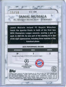 2022-23 Topps Stadium UEFA Jamal Musiala Championship Contributions Gold 15/50