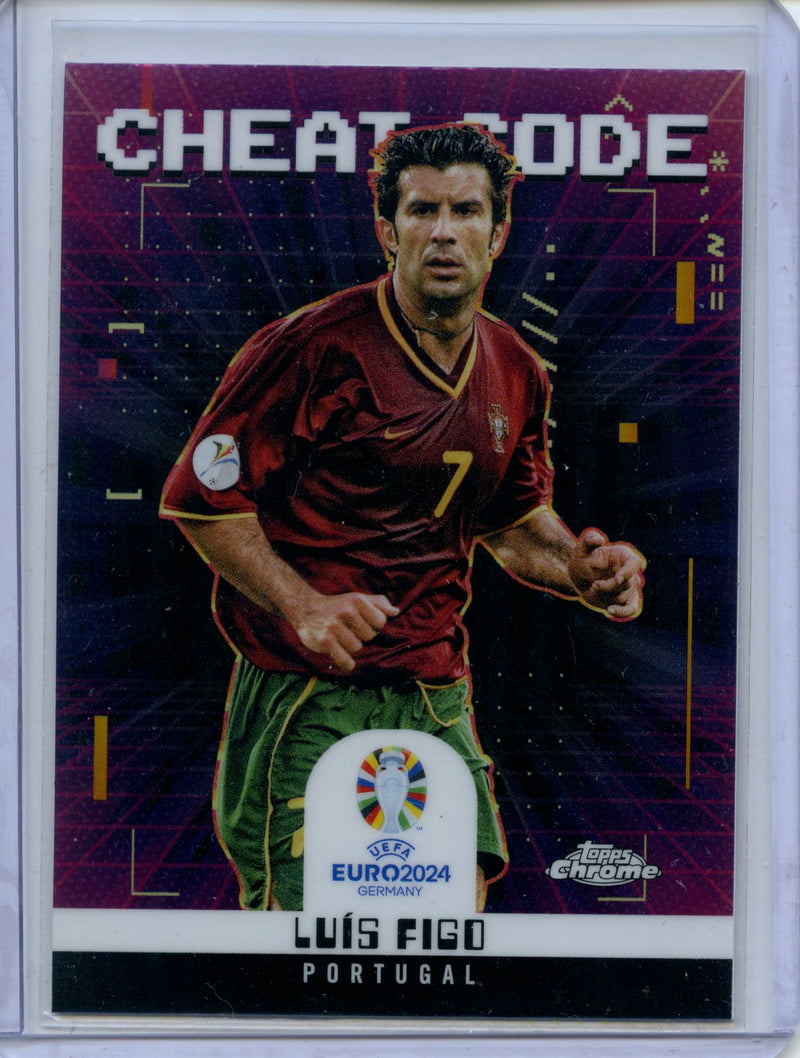2024 Topps Chrome UEFA Euro Luis Figo Cheat Code
