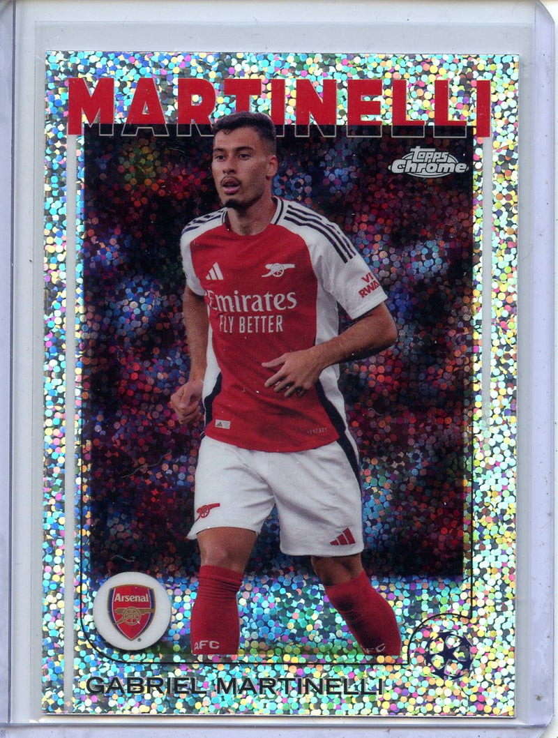 2024-25 Topps Chrome UEFA Club Comps Gabriel Martinelli Speckle