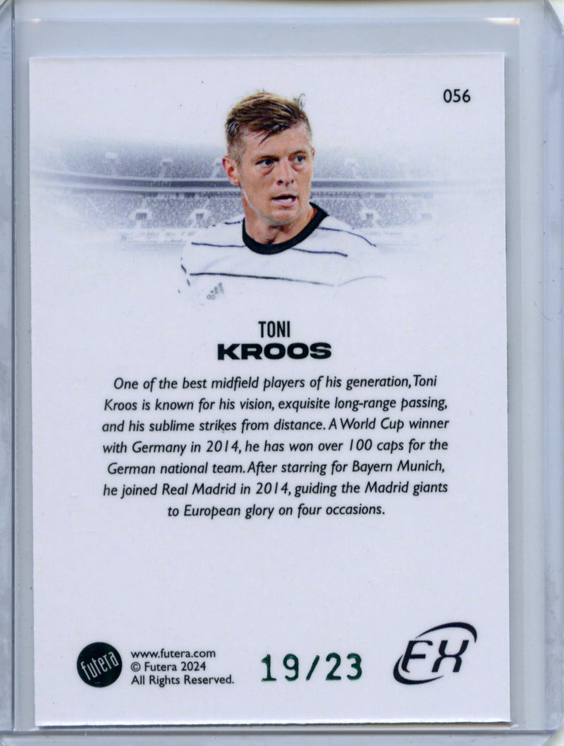 2024 Futera FX World Football Toni Kroos Green 19/23