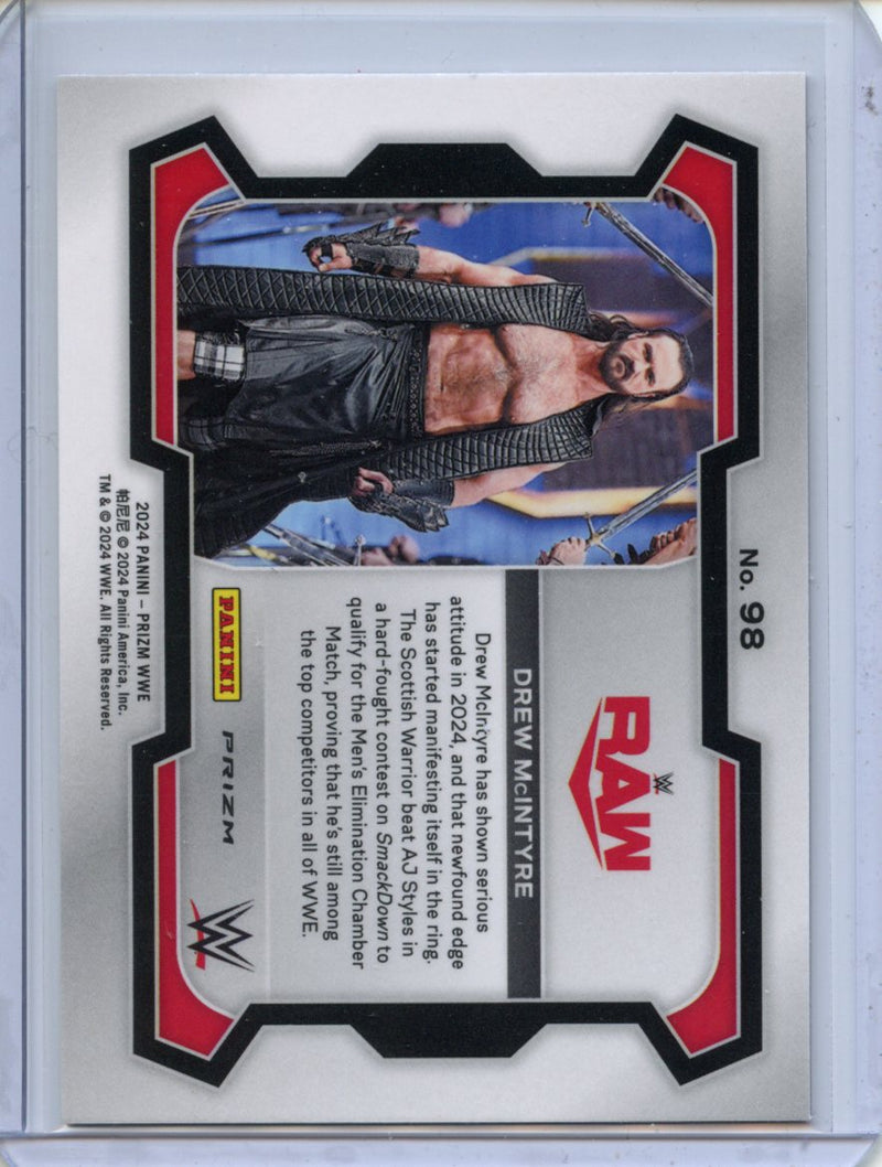 2024 Prizm WWE Drew McIntyre Ruby Wave Prizm