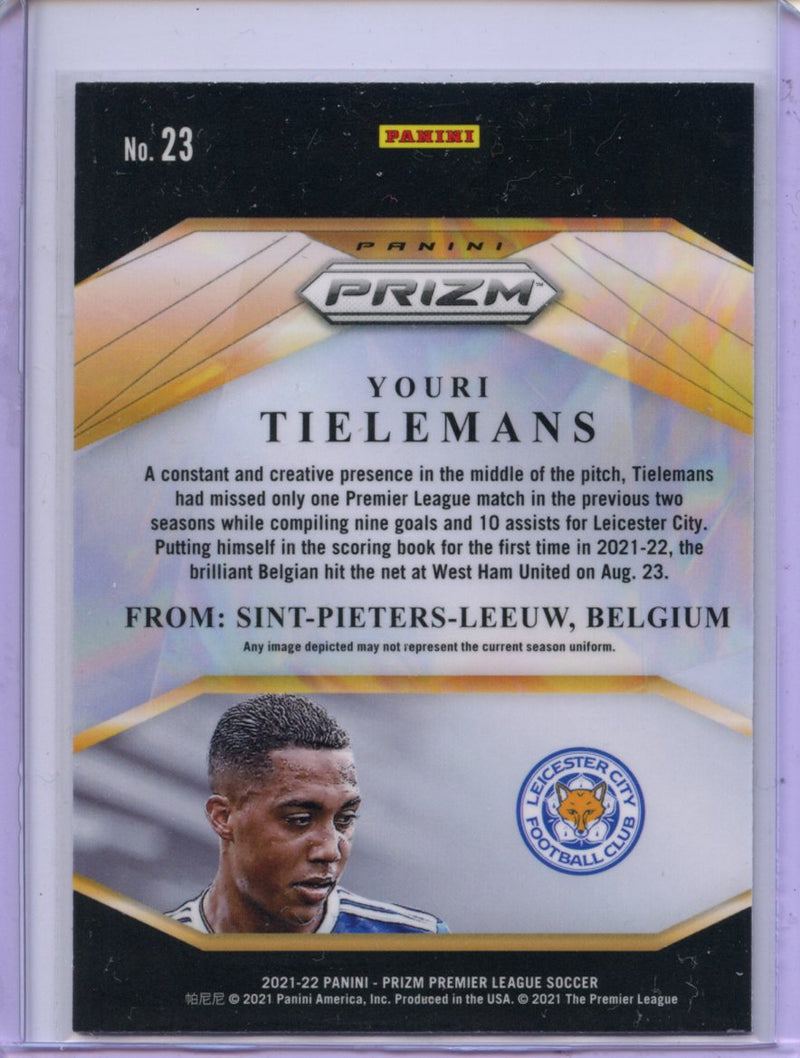 2021-22 Panini Prizm Premier League Youri Tielemans Brilliance