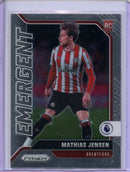 2021-22 Panini Prizm Premier League Mathias Jensen Emergent