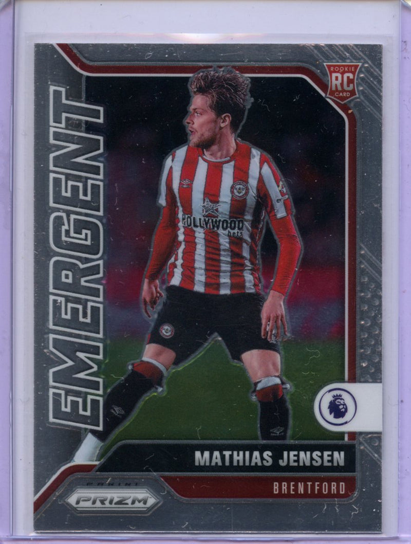 2021-22 Panini Prizm Premier League Mathias Jensen Emergent