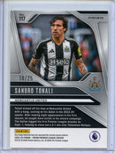 2024-25 Panini Prizm Premier League Sandro Tonali Purple Breakaway 10/25