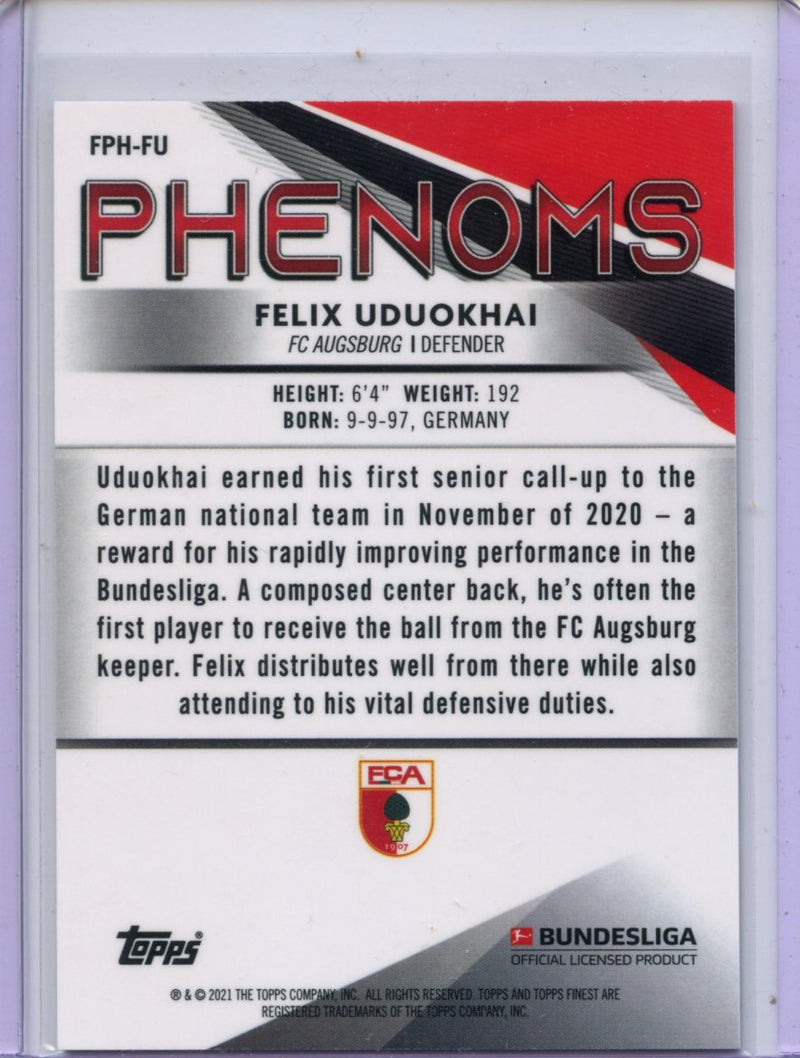 2020-21 Finest Bundesliga Felix Uduokhai Finest Phenoms