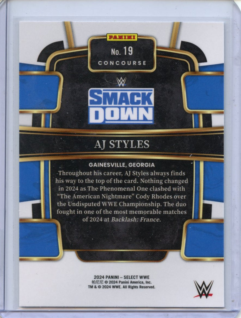 2024 Panini Select WWE AJ Styles Concourse