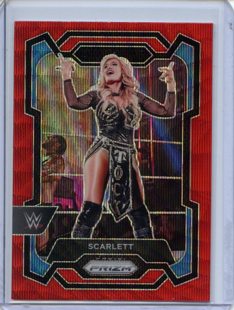 2024 Prizm WWE Scarlett Ruby Wave Prizm