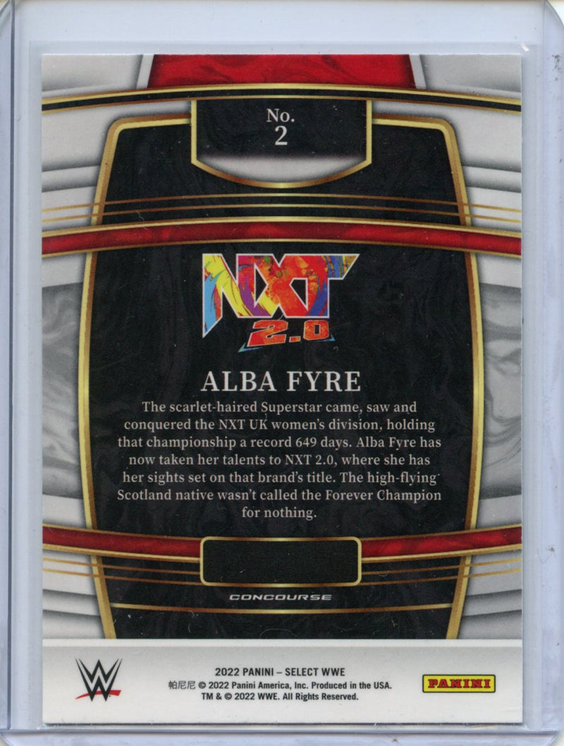 2022 Panini Select WWE Alba Fyre Concourse