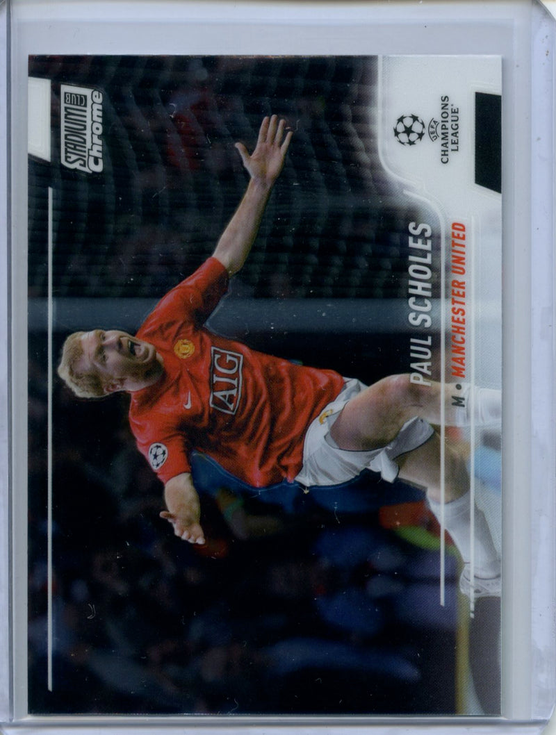 2021-22 Topps Stadium Club Chrome UEFA Champions League Paul Scholes