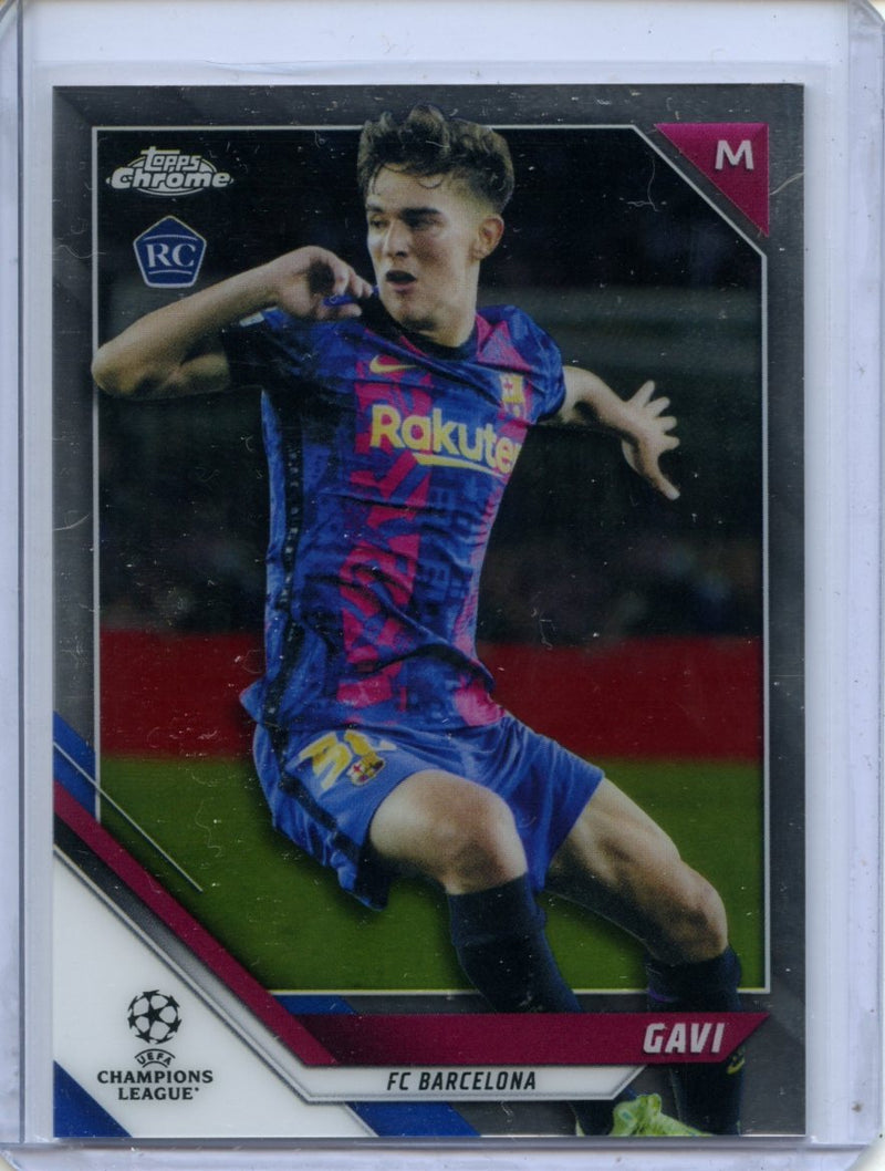 2021-22 Topps Chrome UEFA CL Gavi