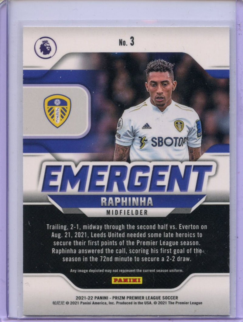 2021-22 Panini Prizm Premier League Raphinha Emergent