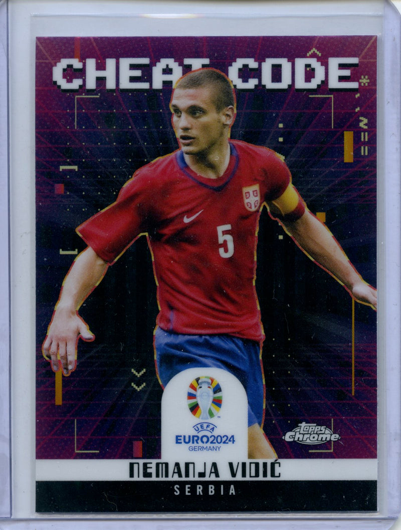 2024 Topps Chrome UEFA Euro Nemanja Vidic Cheat Code