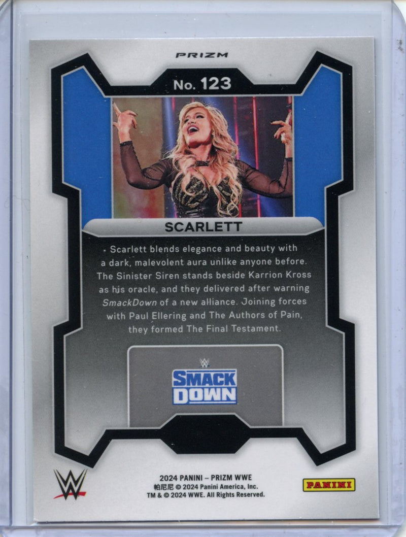 2024 Prizm WWE Scarlett Ruby Wave Prizm