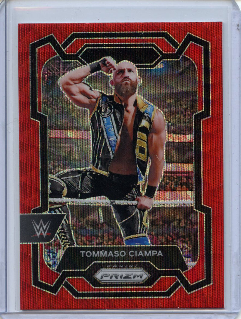 2024 Prizm WWE Tommaso Ciampa Ruby Wave Prizm