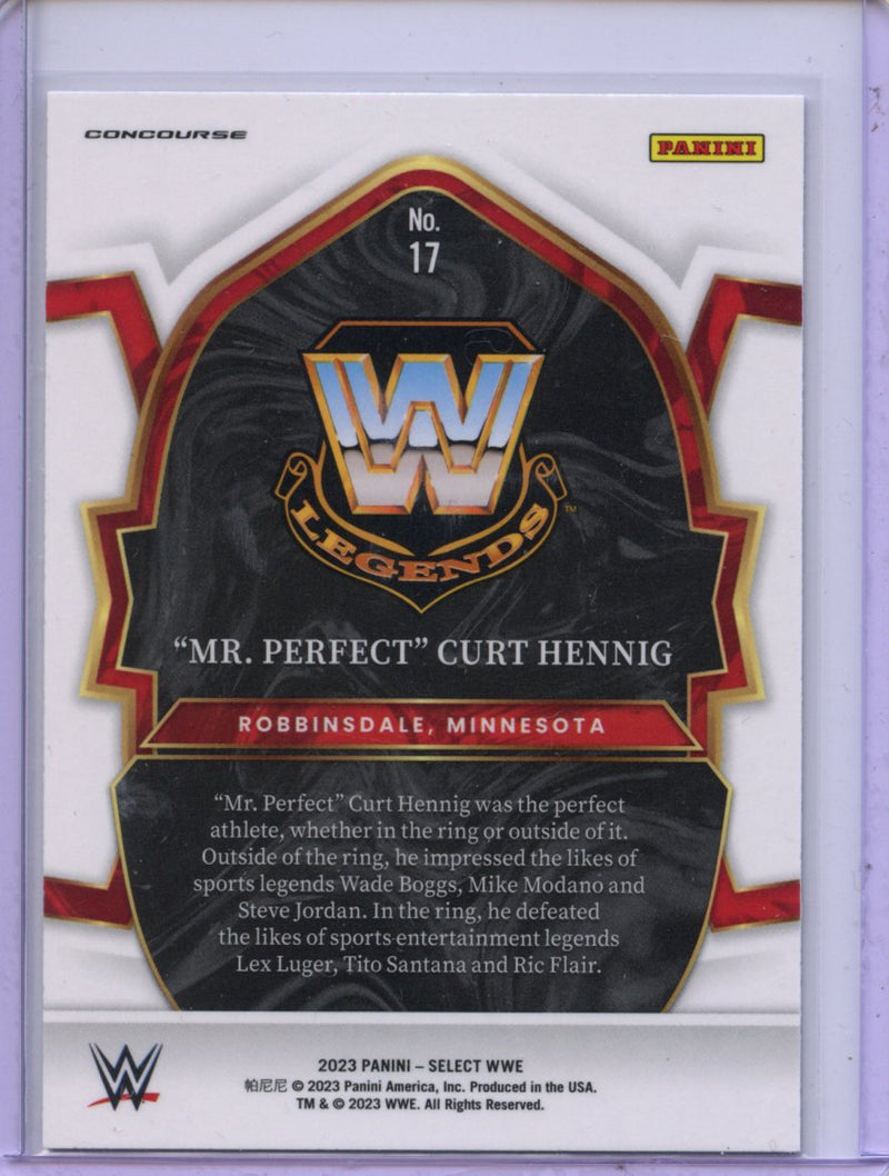 2023 Panini Select WWE 'Mr Perfect" Curt Hennig Concourse