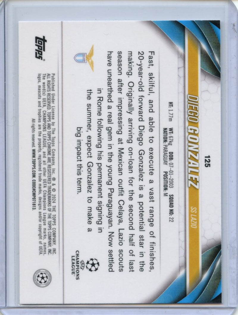 2023-24 Topps Chrome UEFA Diego Gonzalez