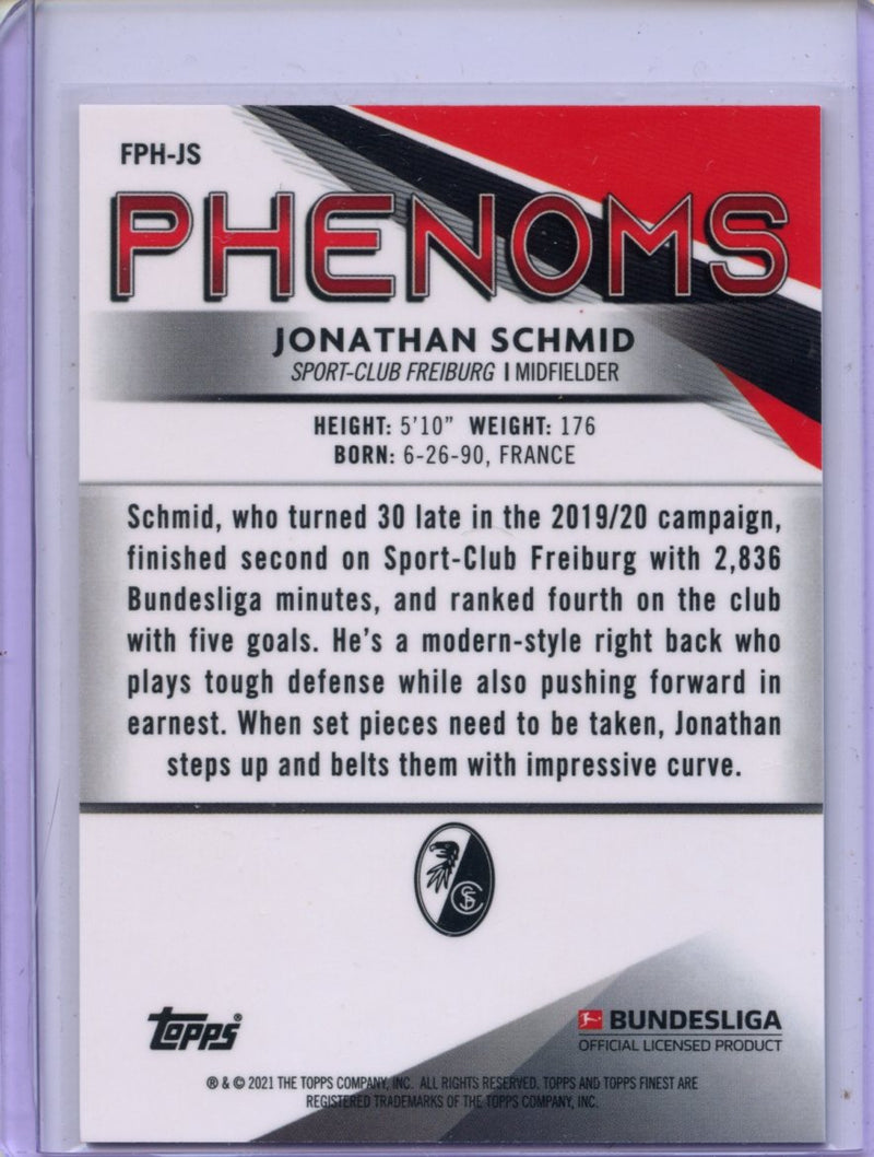 2020-21 Finest Bundesliga Jonathan Schmid Finest Phenoms