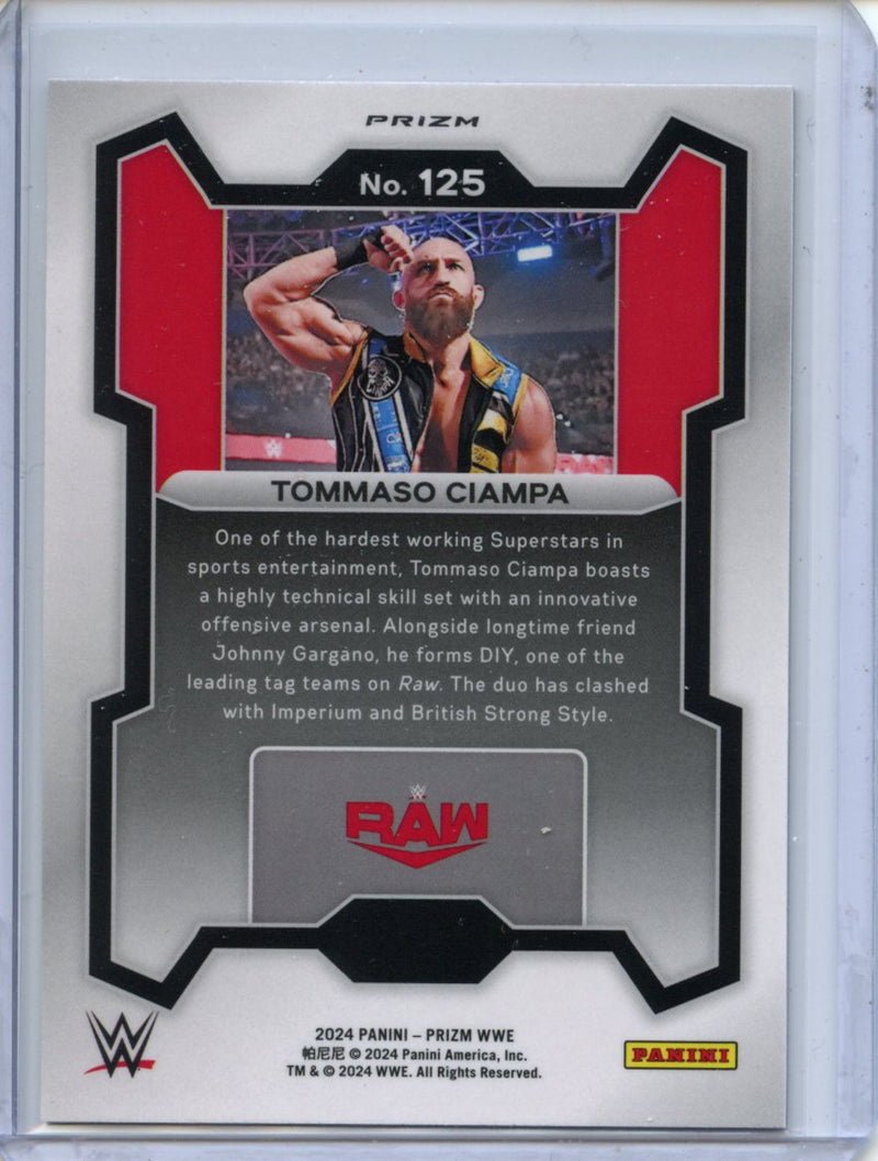 2024 Prizm WWE Tommaso Ciampa Ruby Wave Prizm