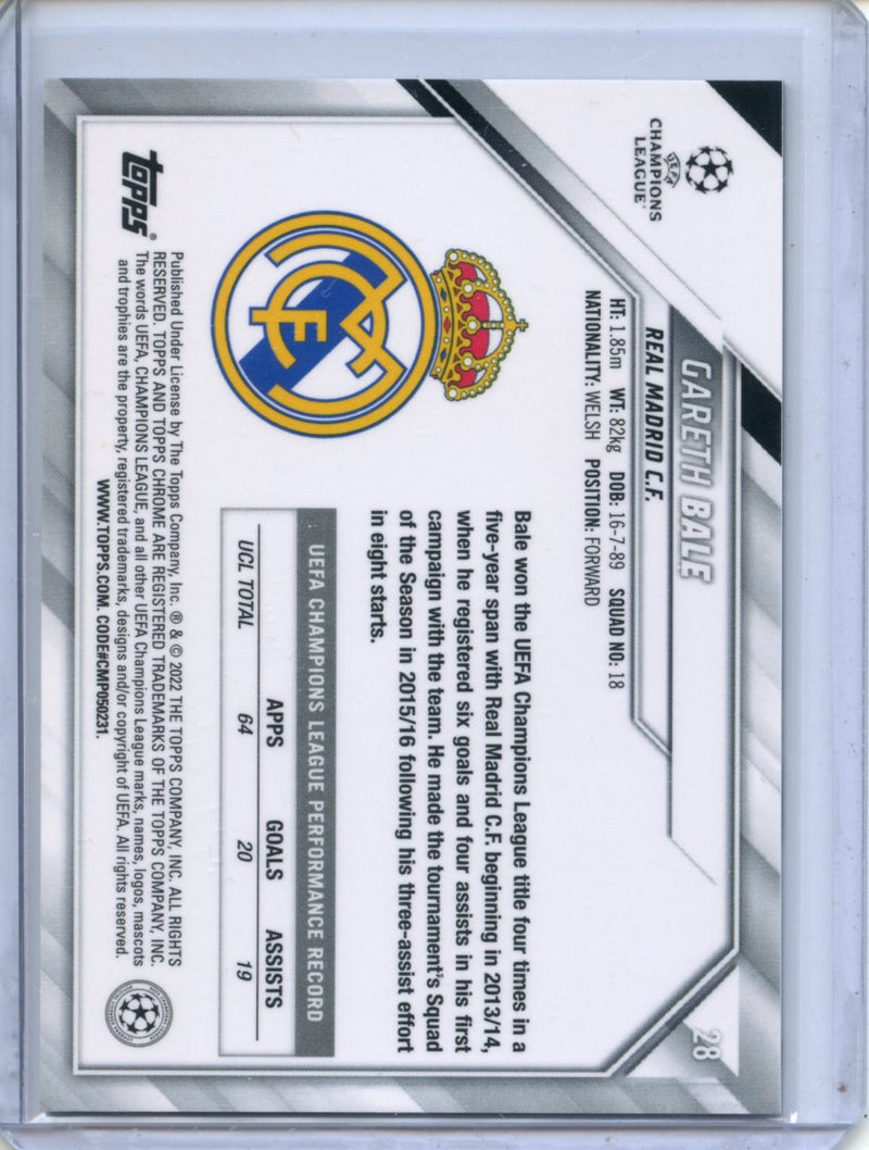 2021-22 Topps Chrome UEFA CL Gareth Bale