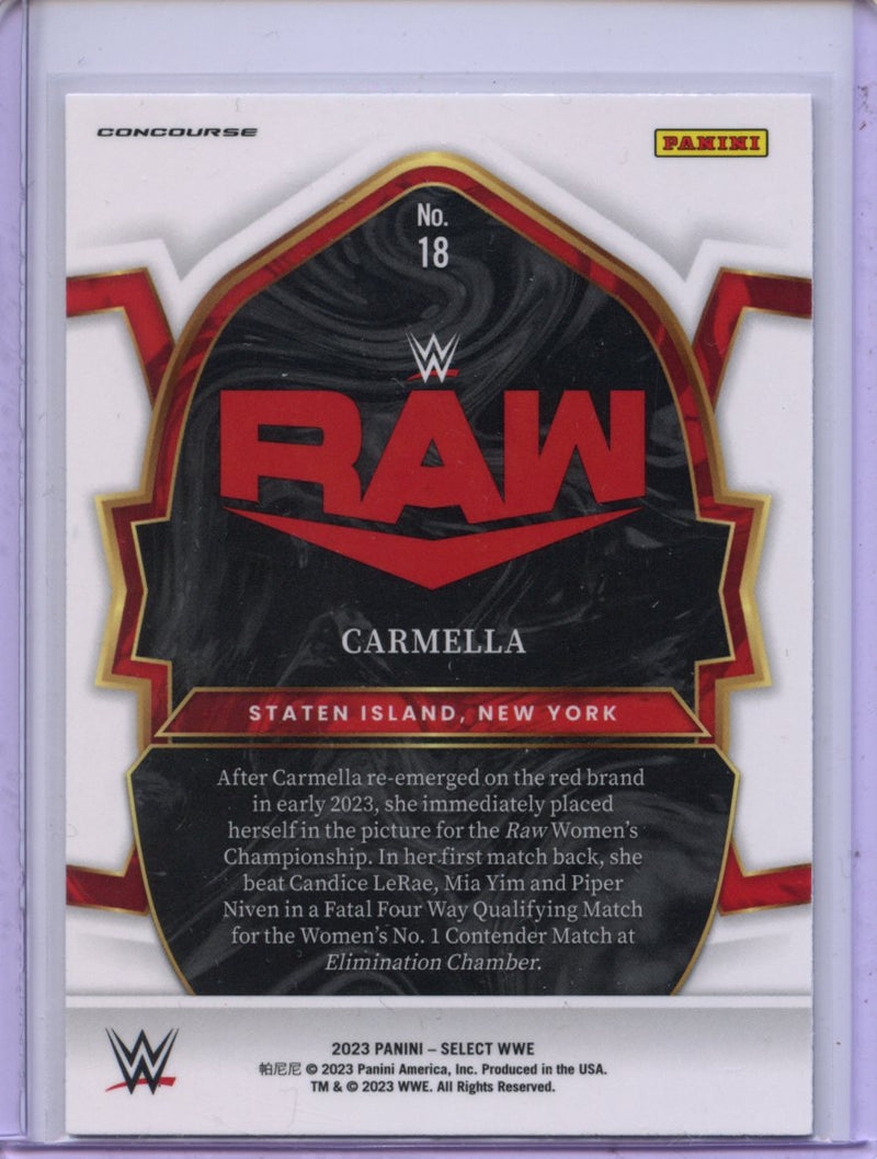 2023 Panini Select WWE Carmella Concourse