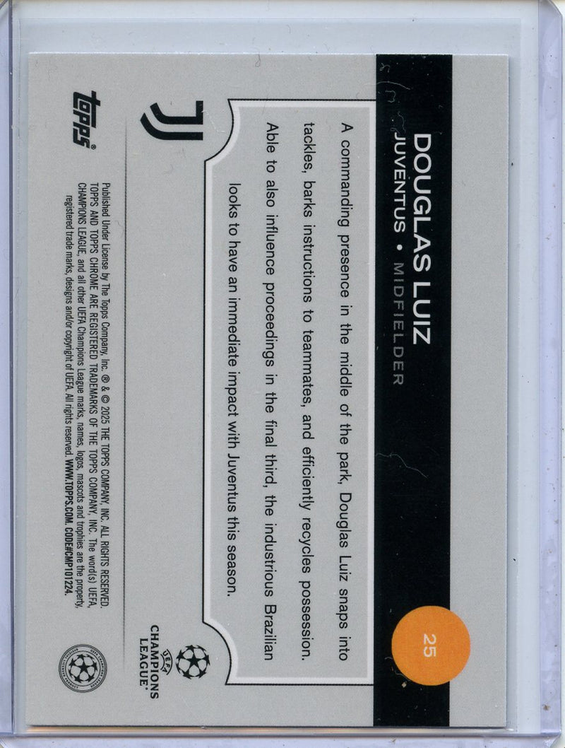 2024-25 Topps Chrome UEFA Club Comps Douglas Luiz Speckle