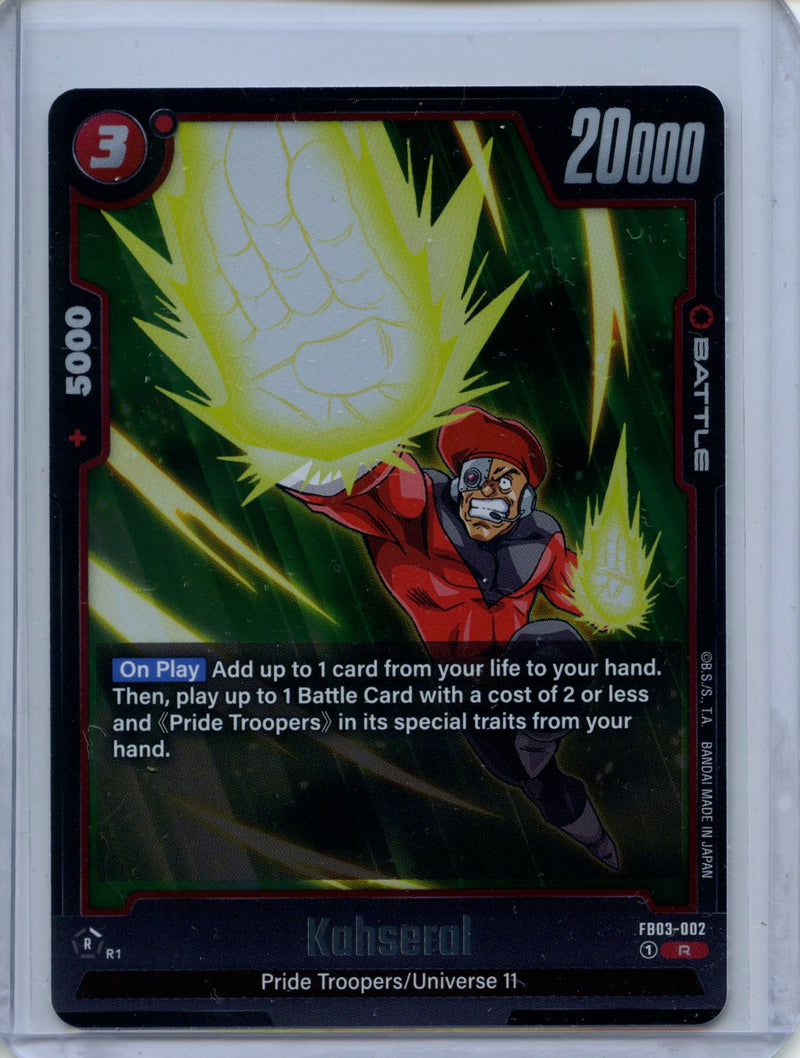 Kahseral - Fusion World Raging Roar FB03-002 R Foil