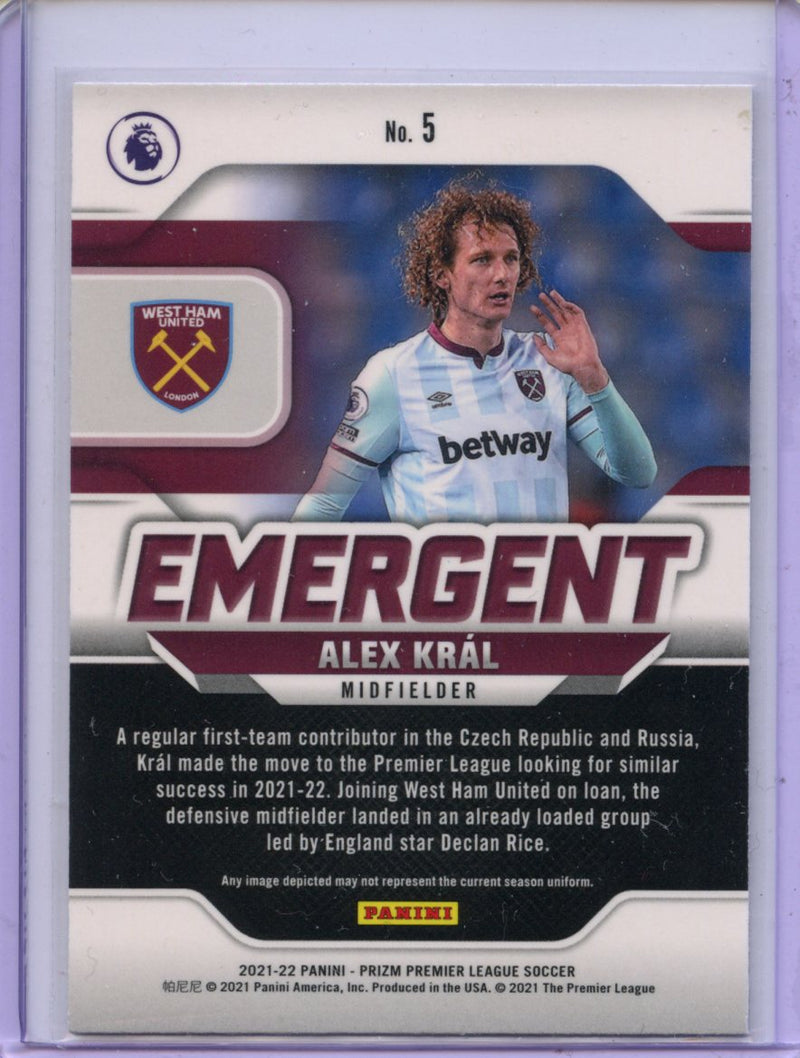 2021-22 Panini Prizm Premier League Alex Kral Emergent