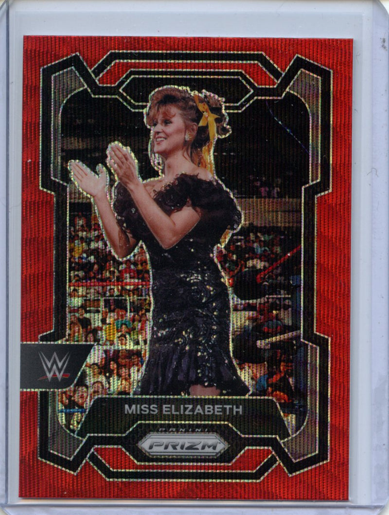 2024 Prizm WWE Miss Elizabeth Ruby Wave Prizm