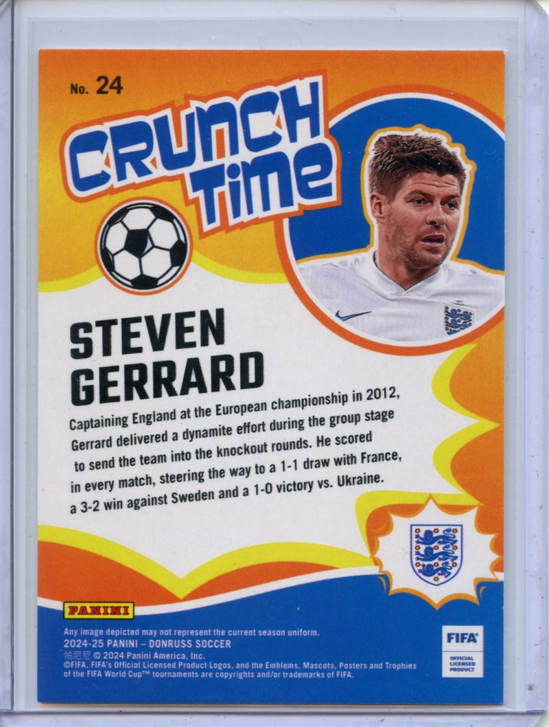 2024-25 Donruss Steven Gerrard Crunch Time