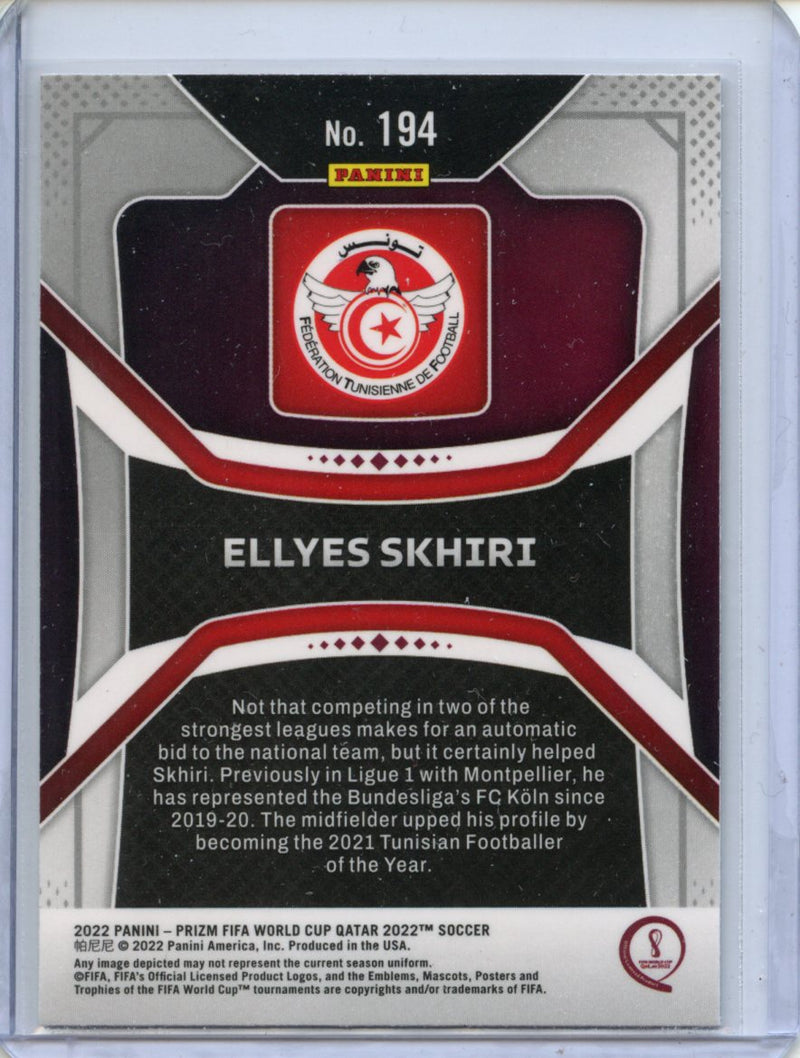 2022 Panini Prizm FIFA World Cup Qatar Ellyes Skhiri