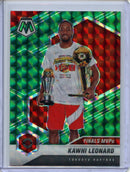 2020-21 Panini Mosaic Kawhi Leonard Finals MVPs Green