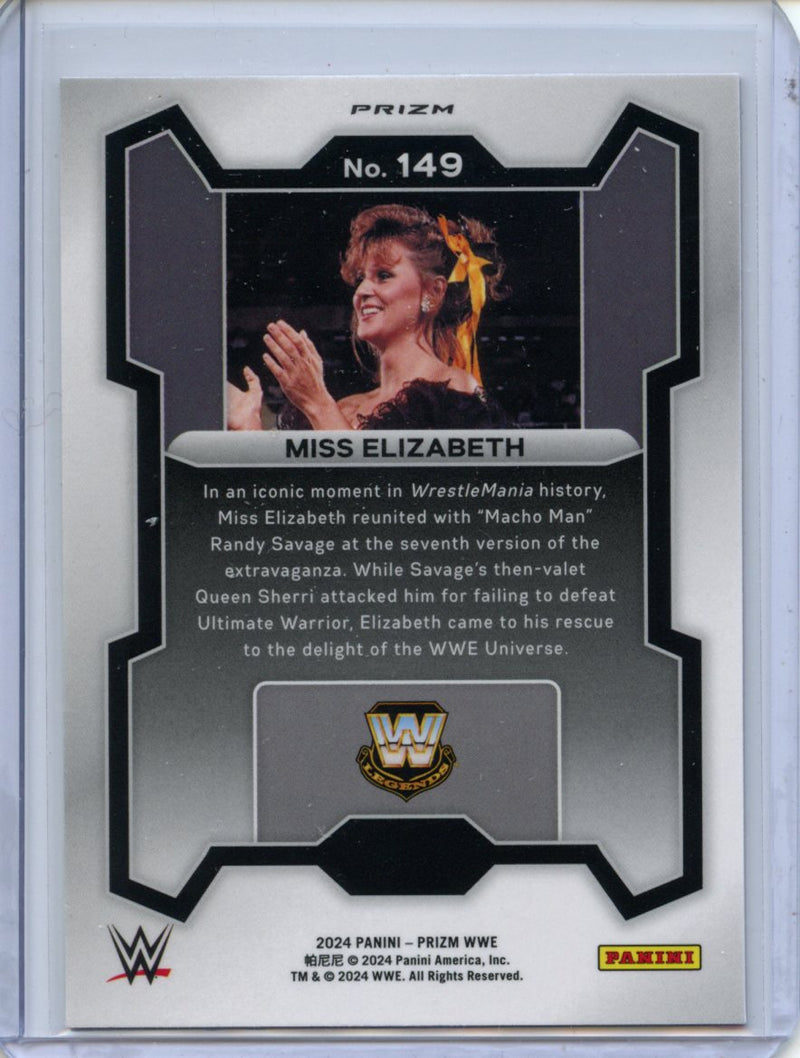 2024 Prizm WWE Miss Elizabeth Ruby Wave Prizm