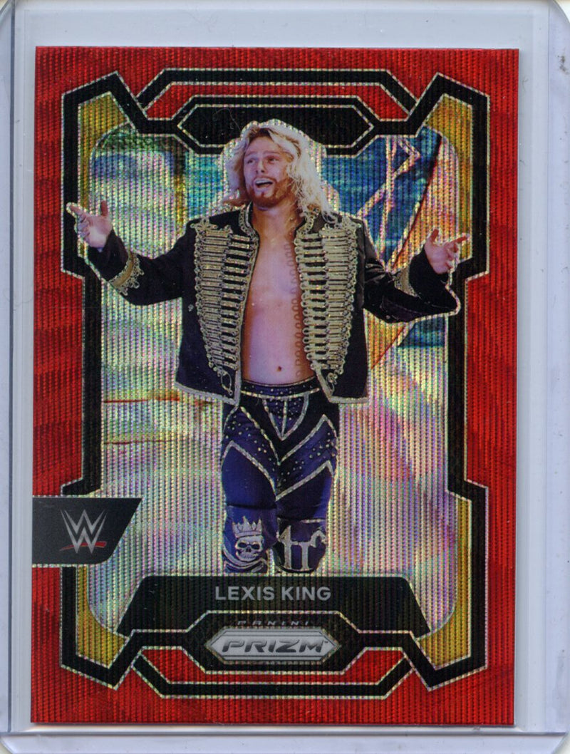 2024 Prizm WWE Lexis King Ruby Wave Prizm