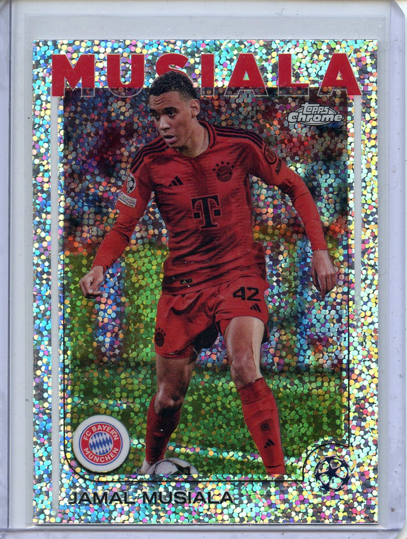 2024-25 Topps Chrome UEFA Club Comps Jamal Musiala Speckle