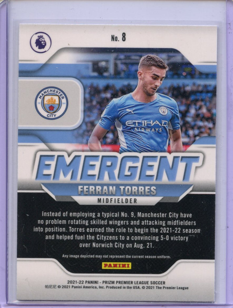 2021-22 Panini Prizm Premier League Ferran Torres Emergent