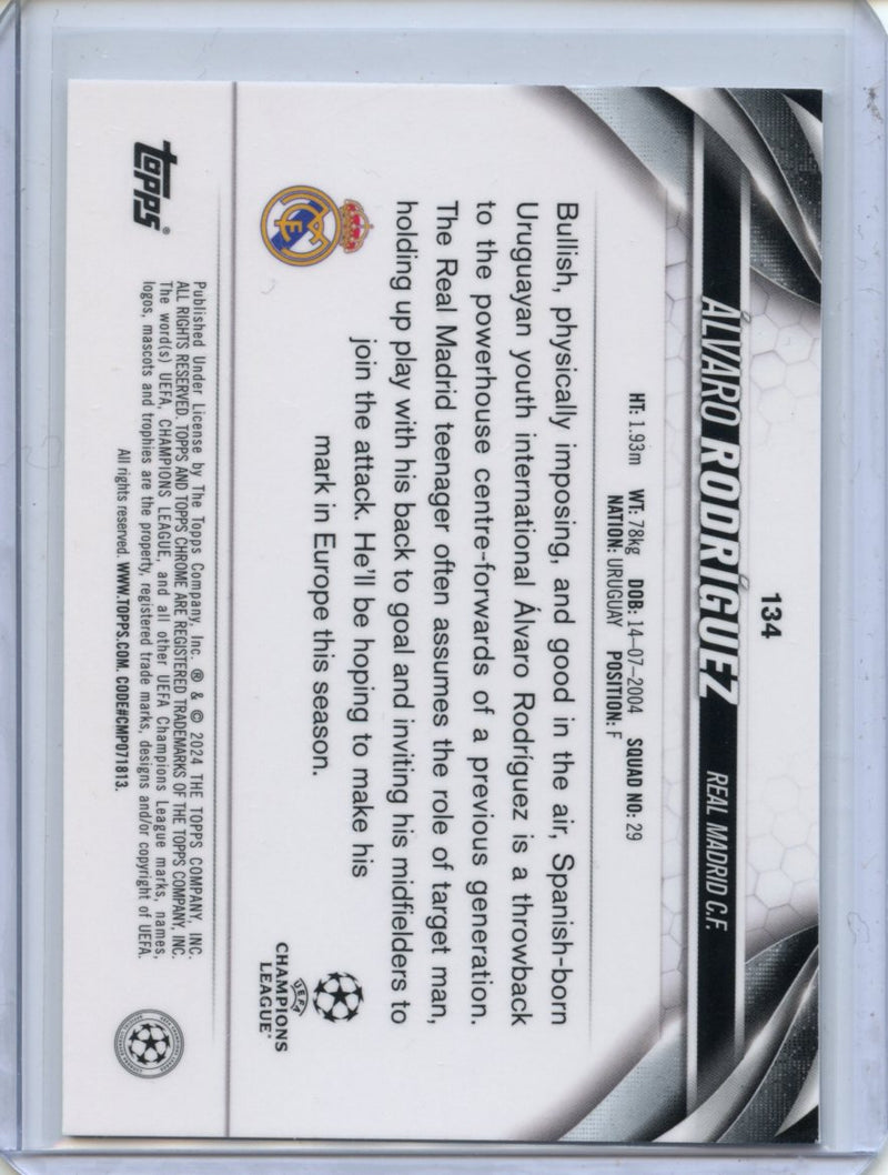 2023-24 Topps Chrome UEFA Alvaro Rodriguez